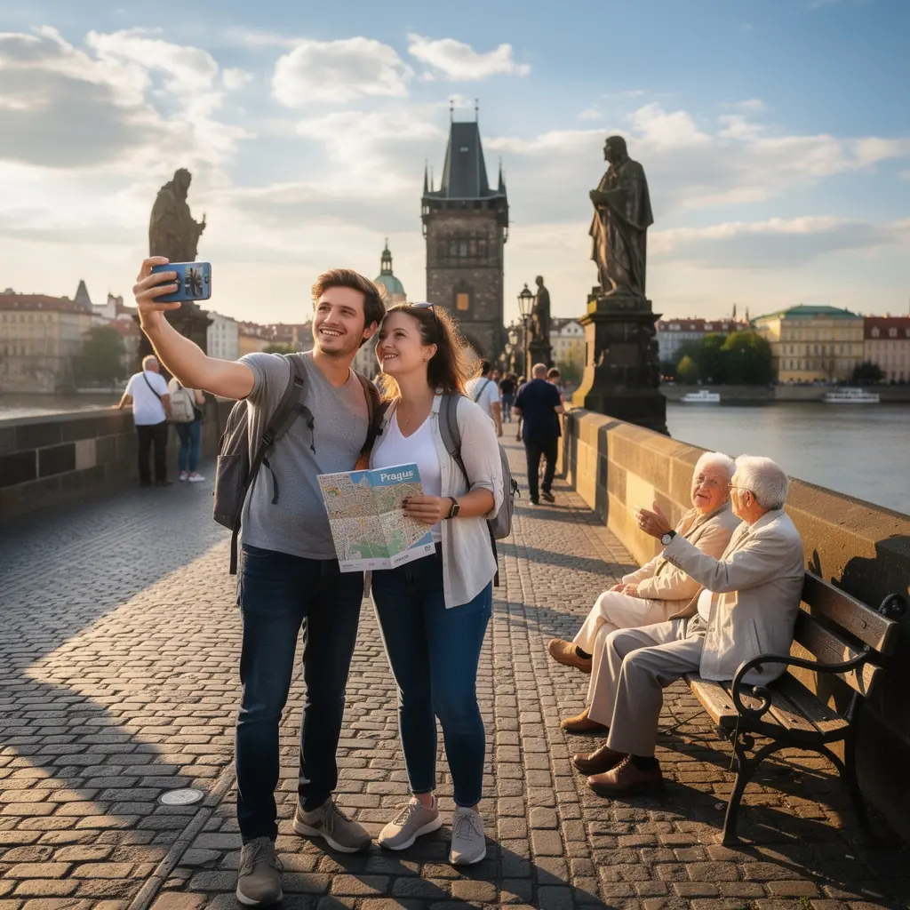 Malebná krajina Českého ráje s křivolakými silnicemi a zelenými lesy.
